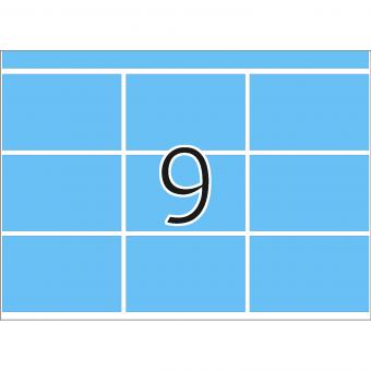 HERMA Hechtetiketten voor drukmachines DP1, 2953, papier blauw, 34x53 mm, 280 vel/2.500 etiketten 