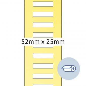 HERMA Rol etiketten thermotransfer, 4247, papier wit, 52x25mm, 5.000 etiketten/rol 