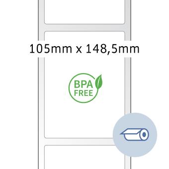 HERMA Etiketten voor thermische printers, 58303, Thermo eco,wit, 105x148,5mm, 2.900 et./rol/lev 66 r 