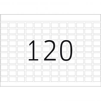 HERMA Hechtetiketten voor drukmachines DP1, 2800, papier wit, 8x12 mm, 168 vel/20.000 etiketten 