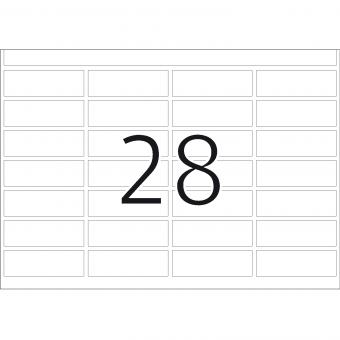 HERMA Hechtetiketten voor drukmachines DP1, 2850, papier wit, 13x40 mm, 180 vel/5.000 etiketten 
