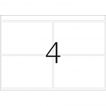 HERMA Hechtetiketten voor drukmachines DP1, 2970, papier wit, 52x82 mm, 252 vel/1.000 etiketten 