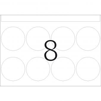HERMA Hechtetiketten voor drukmachines DP1, 3100, papier wit, Ø 40 mm, 128 vel/1.000 etiketten 