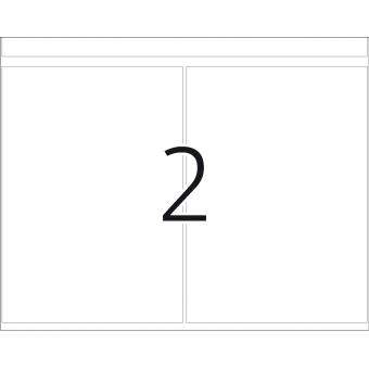 HERMA Hechtetiketten voor drukmachines DP1, 3180, papier wit, 74x105 mm, 252 vel/500 etiketten 