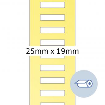 HERMA Rol etiketten thermotransfer, 4047, papier wit, 25x19mm, 5.000 etiketten/rol 