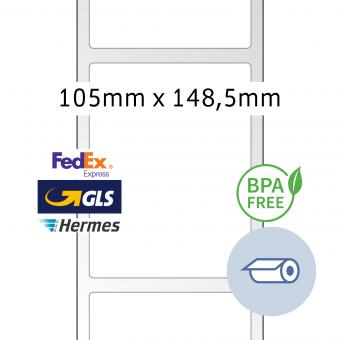HERMA Etiketten voor thermische printers, 58009, Thermo eco, wit, 105x148,5mm, 1000 et./rol/ lev156r 