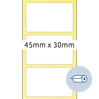 HERMA Rol etiketten thermotransfer, 58011, papier wit, 45x30 mm, 4.800 etik./rol/lev.eenheid 16 rol 