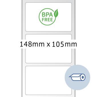 HERMA Etiketten voor thermische printers, 58304, Thermo eco,wit, 148x105mm, 4.000 et./rol/lev 2 rol 