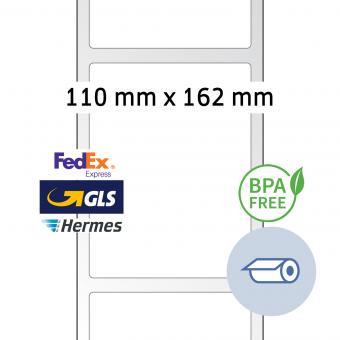 HERMA Etiketten voor thermische printers, 58316, Thermo eco, wit, 110x162mm, 1.000 etiketten/rol 