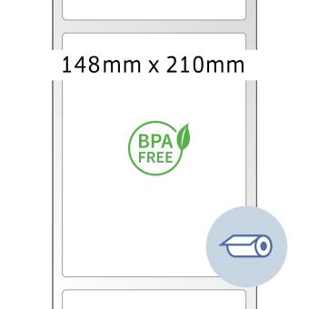 HERMA Etiketten voor thermische printers, 58350, Thermo eco, wit, 148x210mm, 750 et.rol/lev 6 rol 